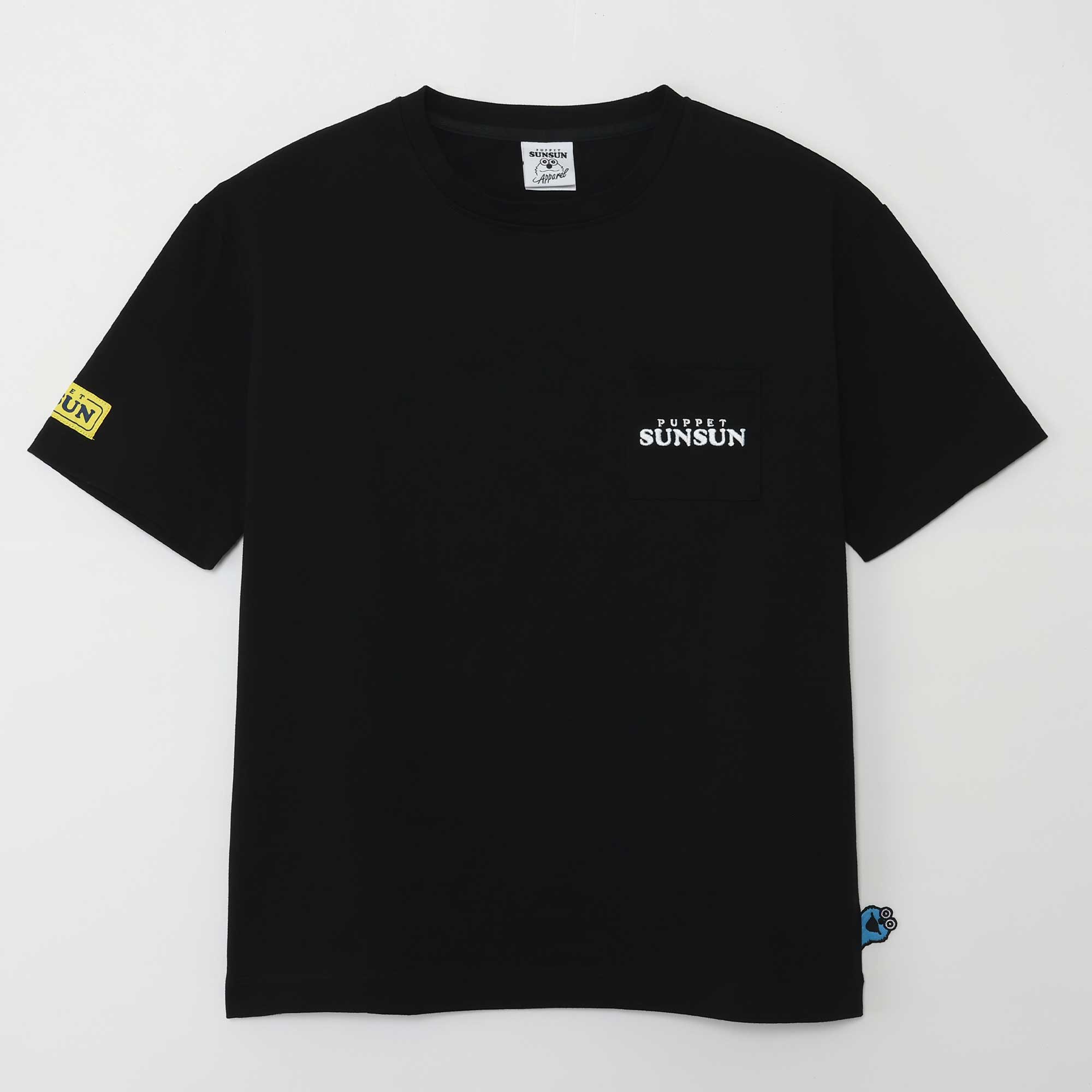 パペットスンスン スンスンと一緒Tシャツ ブラック
