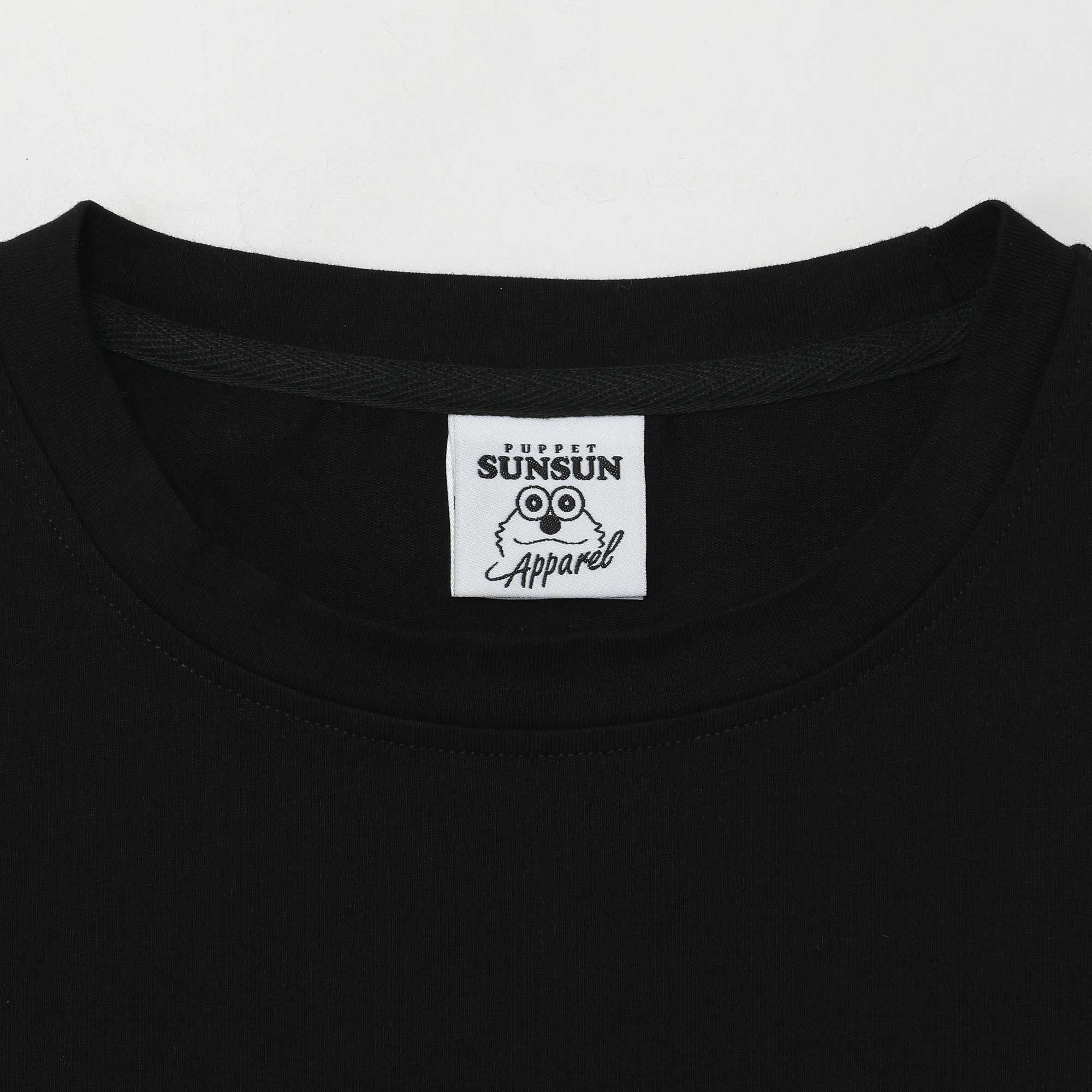 パペットスンスン スンスンと一緒Tシャツ ブラック
