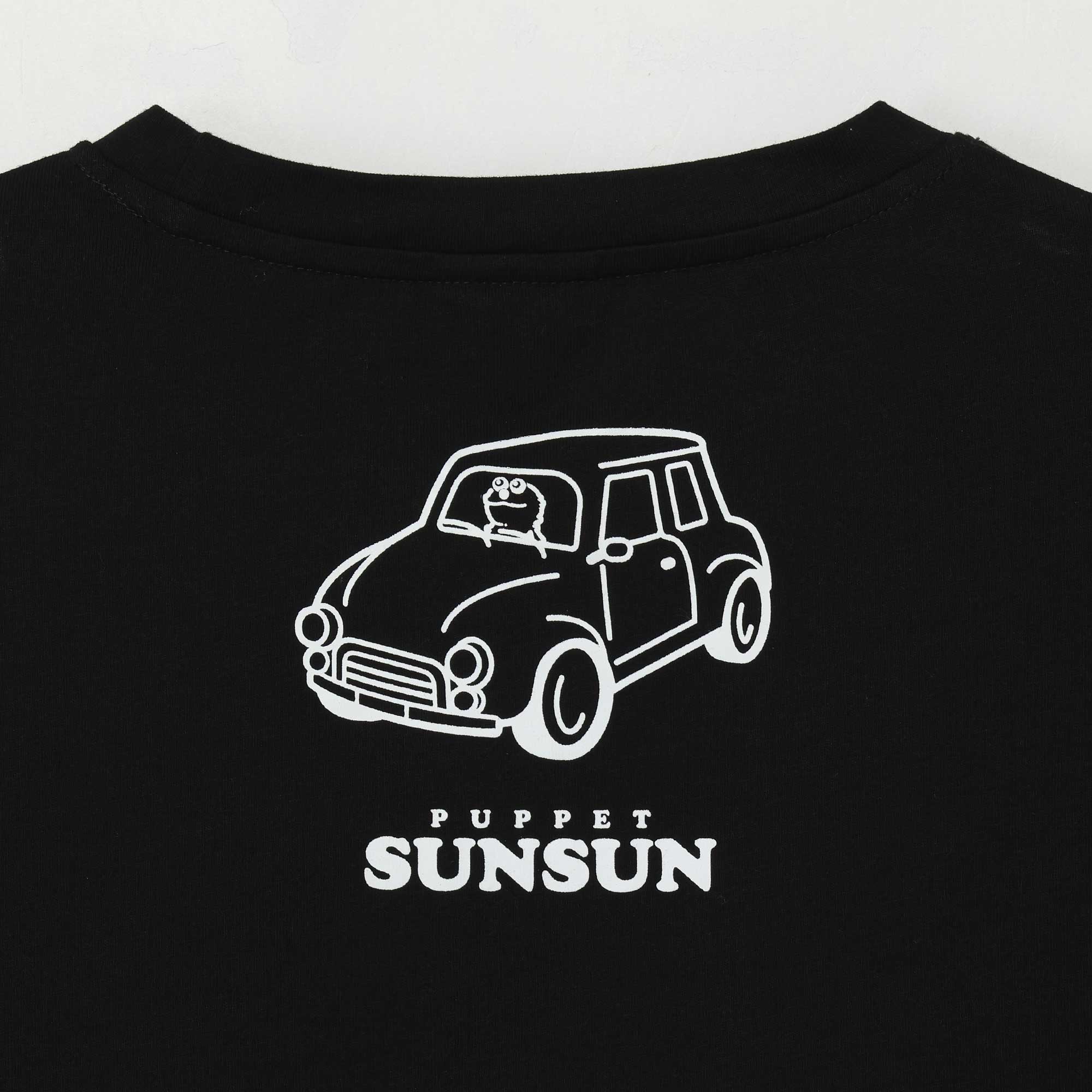 パペットスンスン スンスンと一緒Tシャツ ブラック