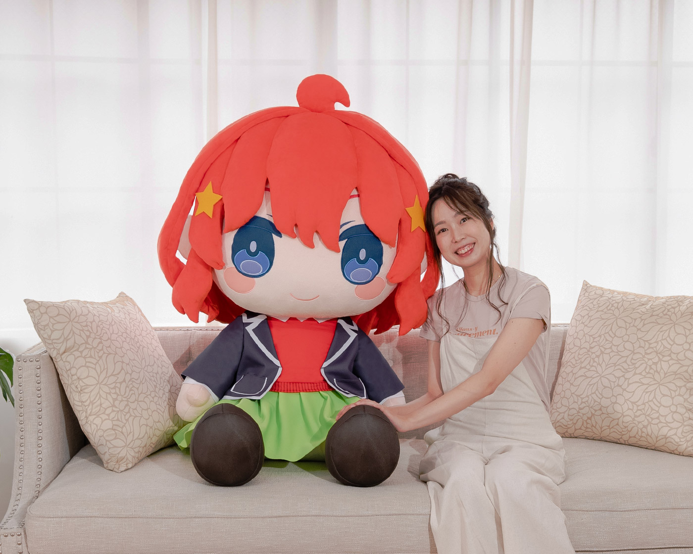 どきゅーと　映画「五等分の花嫁」　超特大ぬいぐるみ　中野五月　【TAITO GEAR&GOODS限定】