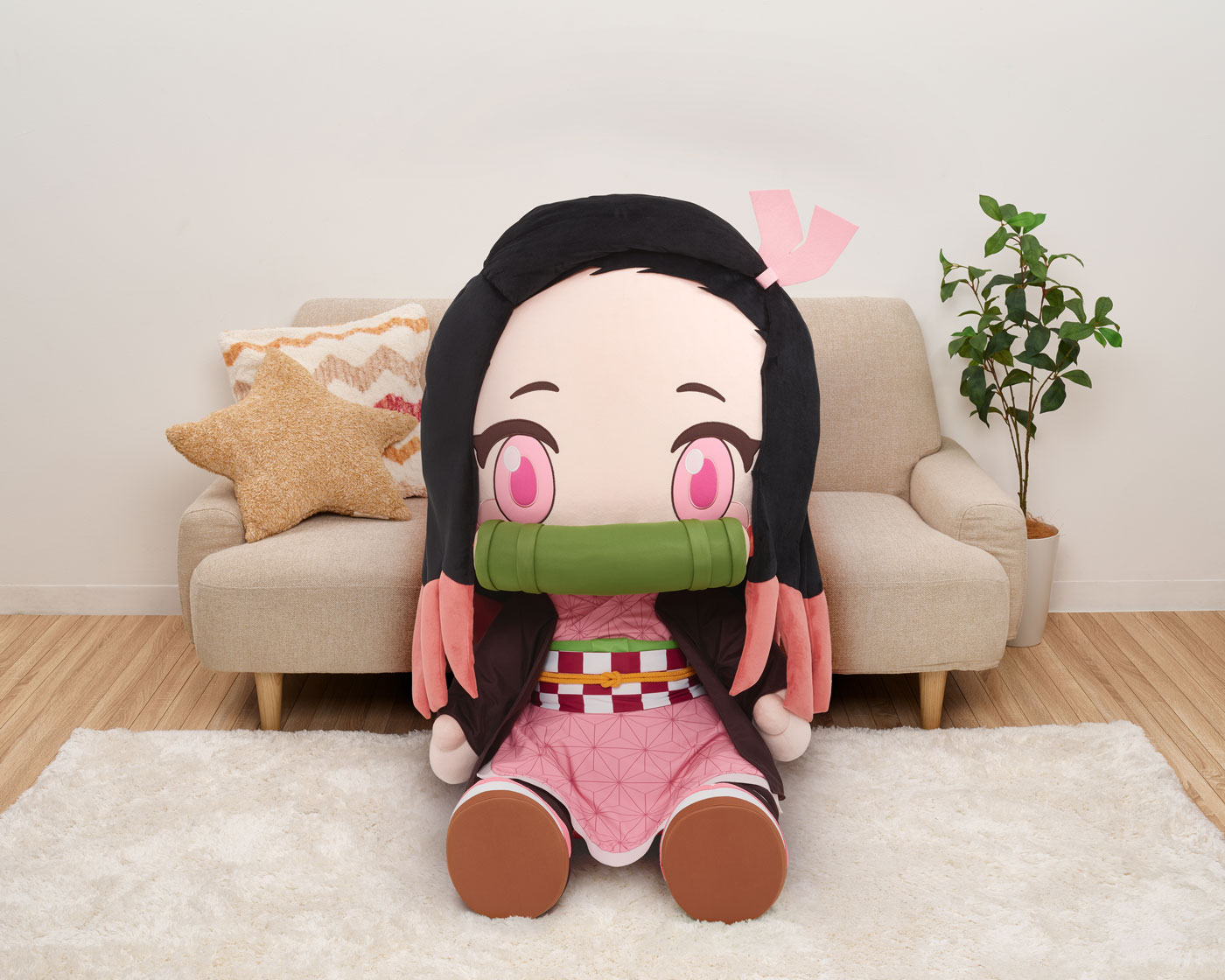 どきゅーと 「鬼滅の刃」 超特大ぬいぐるみ 竈門禰豆子