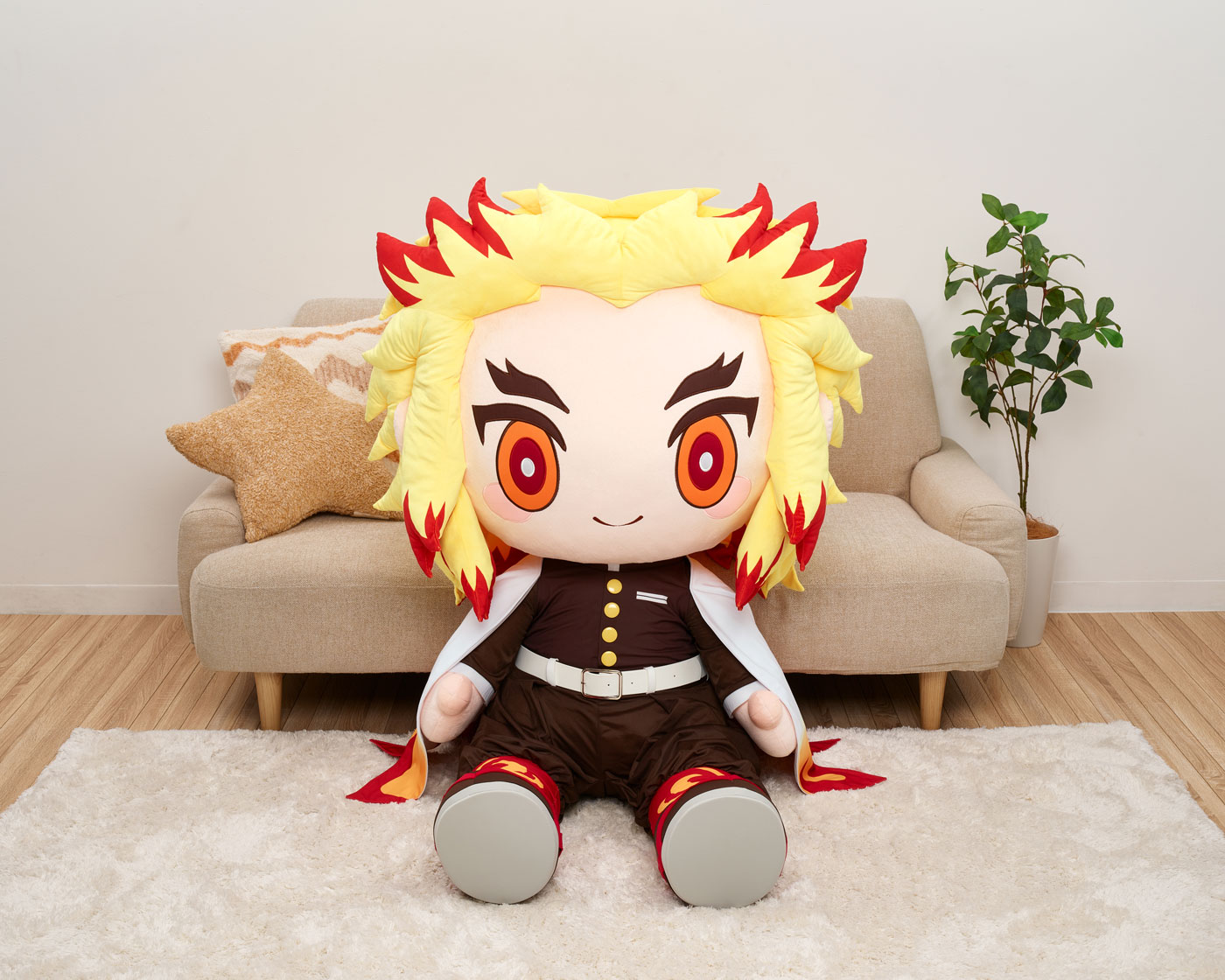 どきゅーと 「鬼滅の刃」 超特大ぬいぐるみ 煉獄杏寿郎