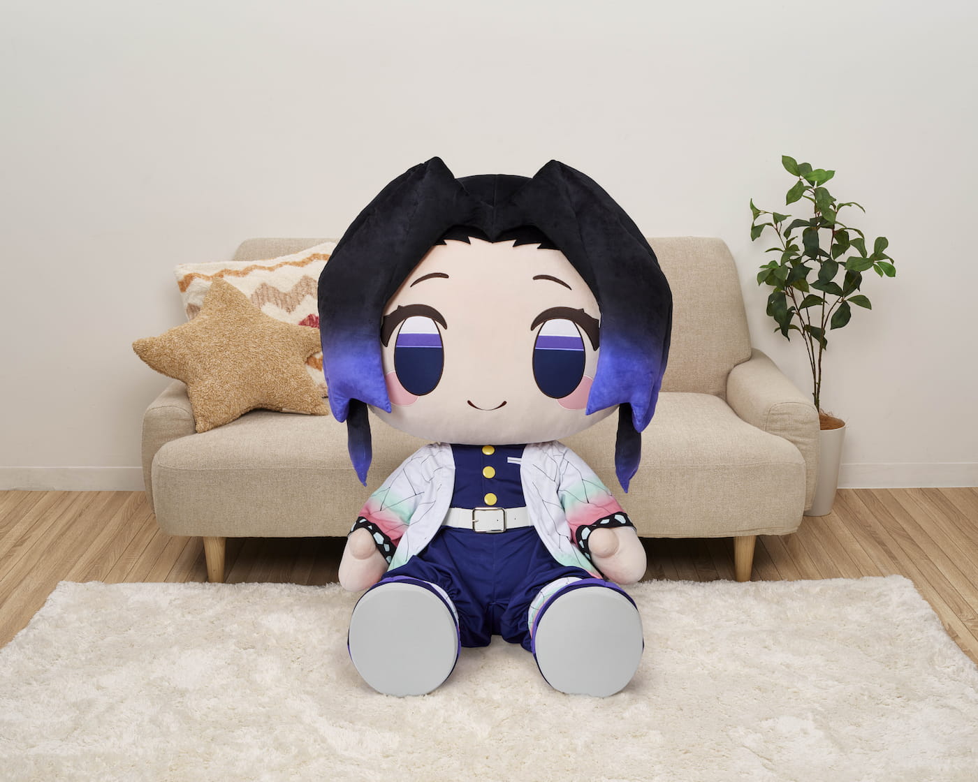 どきゅーと 「鬼滅の刃」 超特大ぬいぐるみ 胡蝶しのぶ