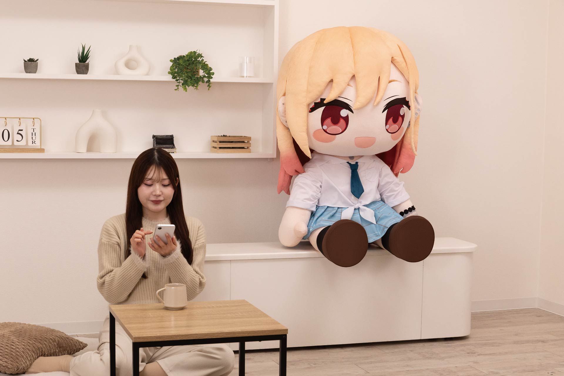 どきゅーと その着せ替え人形は恋をする 超特大ぬいぐるみ 喜多川海夢~制服ver.~