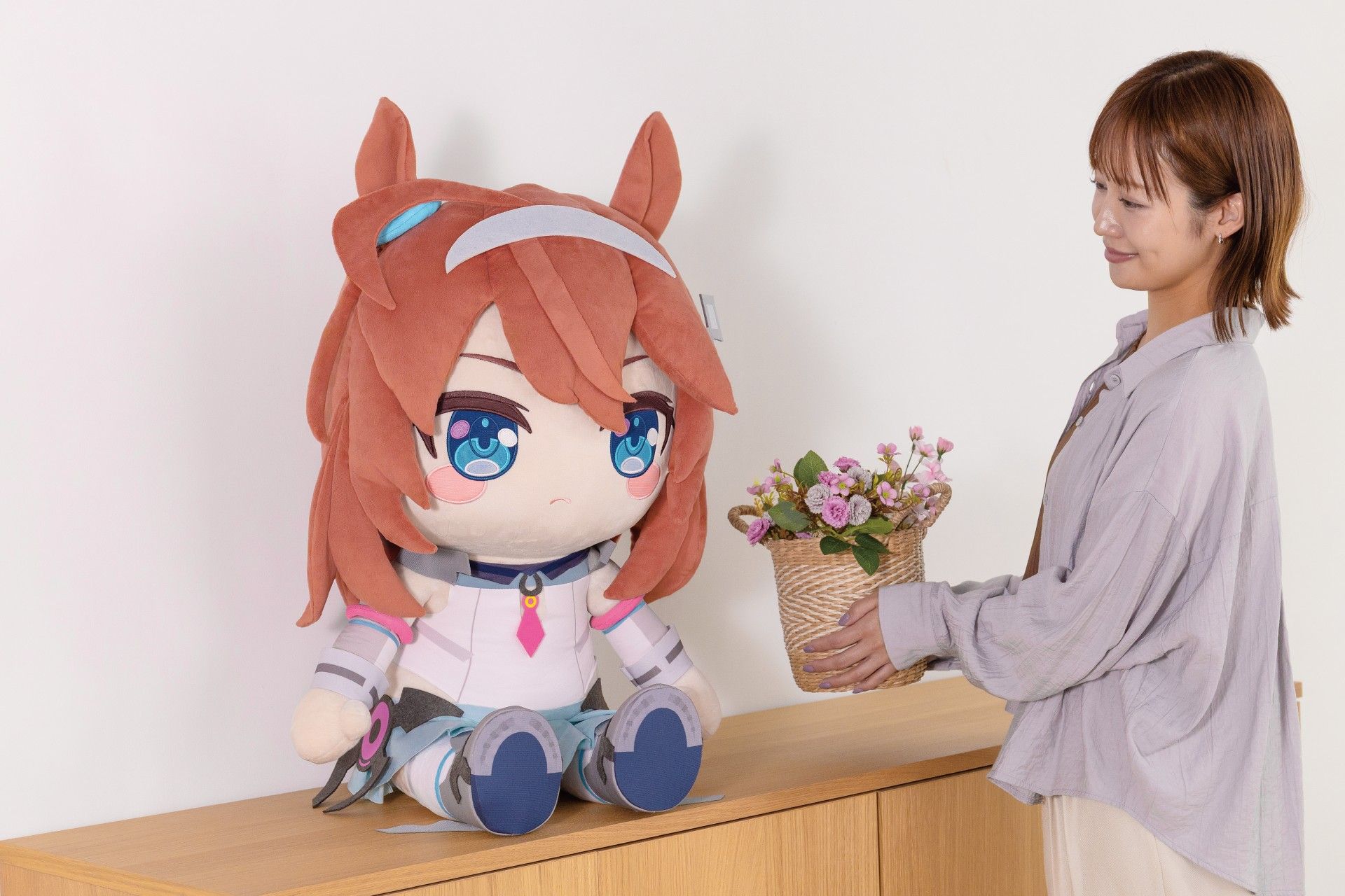 どきゅーとぷち　『ウマ娘 プリティーダービー』　特大ぬいぐるみ　ミホノブルボン