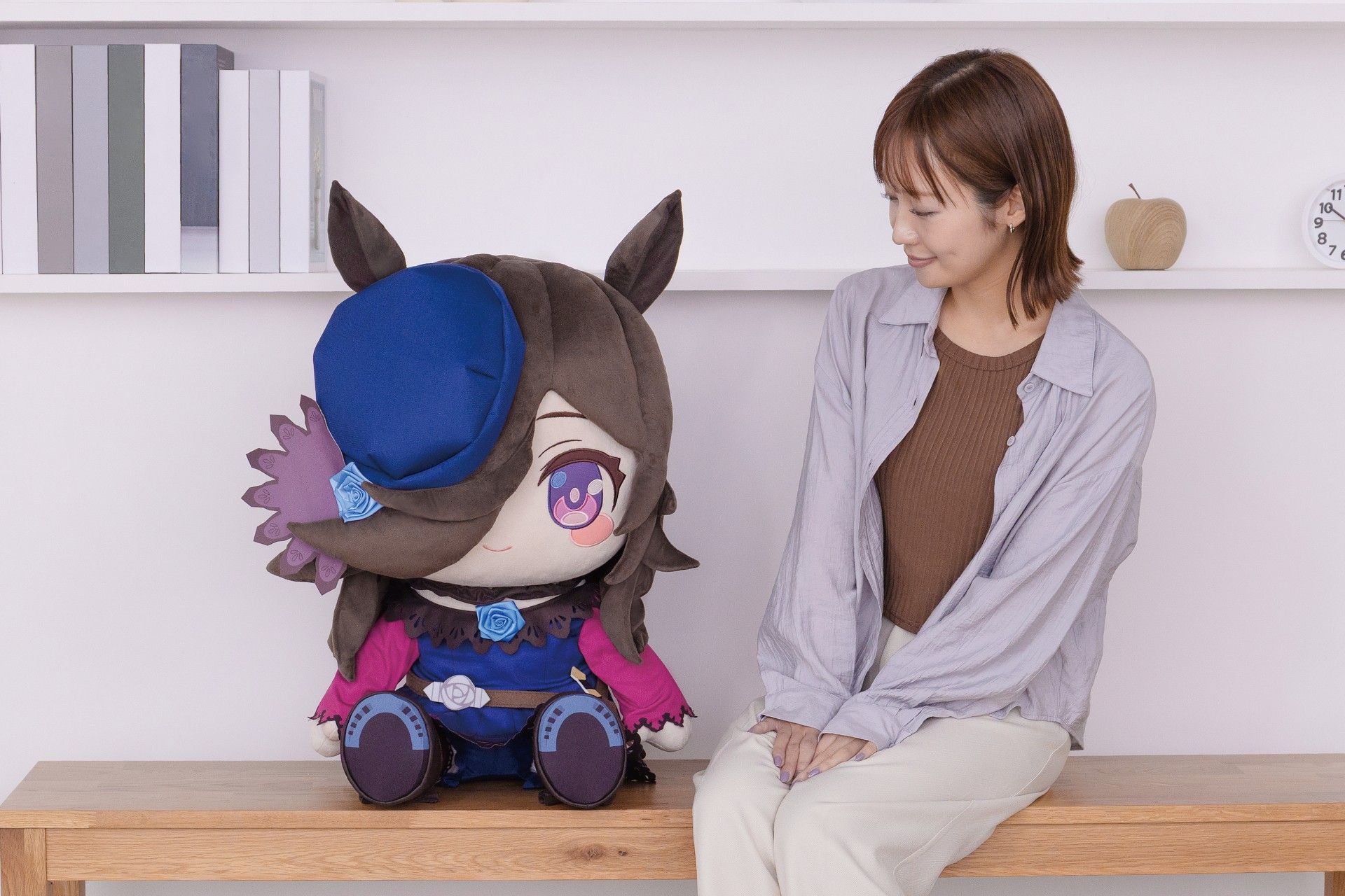 どきゅーとぷち　『ウマ娘 プリティーダービー』　特大ぬいぐるみ　ライスシャワー