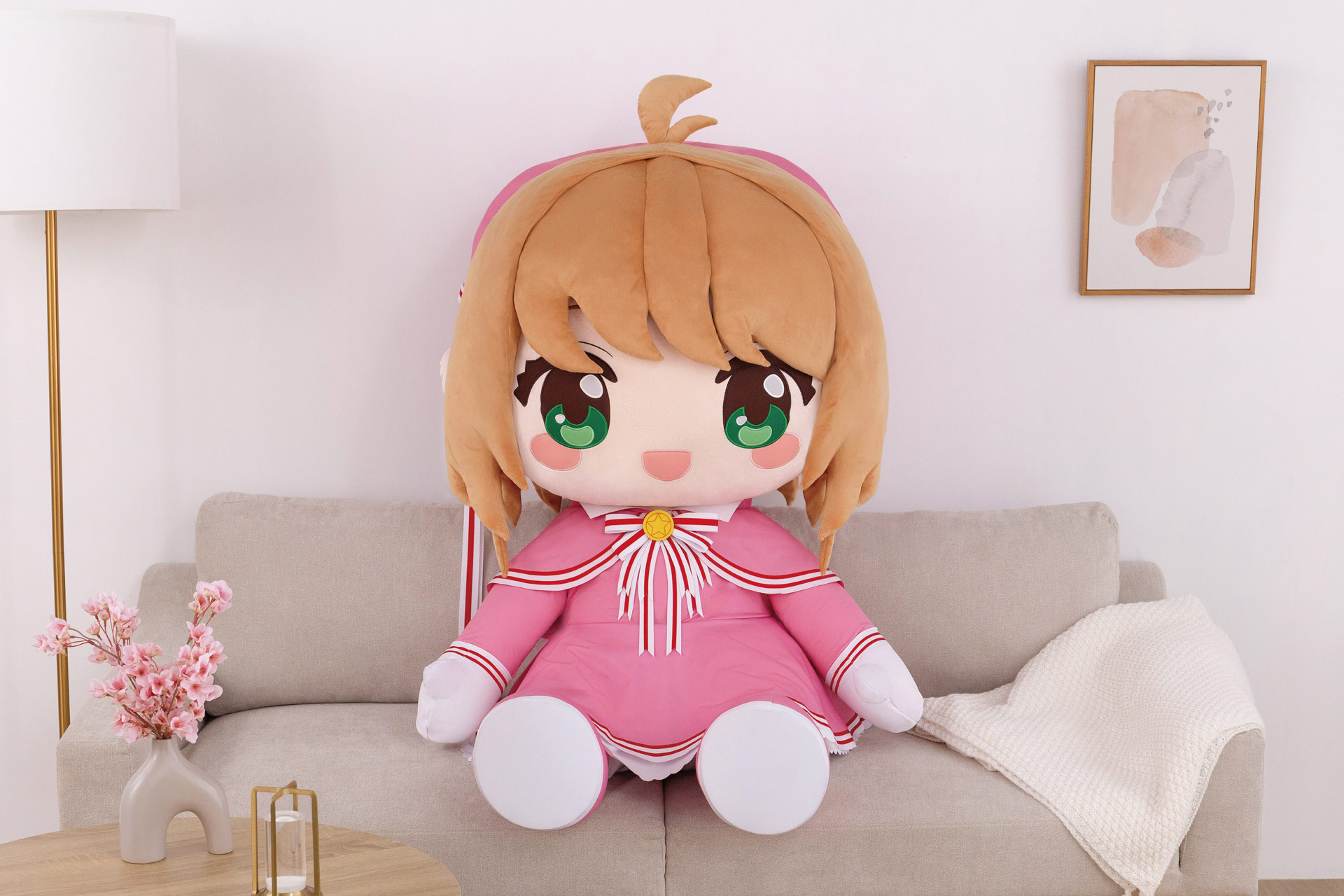 どきゅーと　カードキャプターさくら～クリアカード編～　超特大ぬいぐるみ　木之本桜