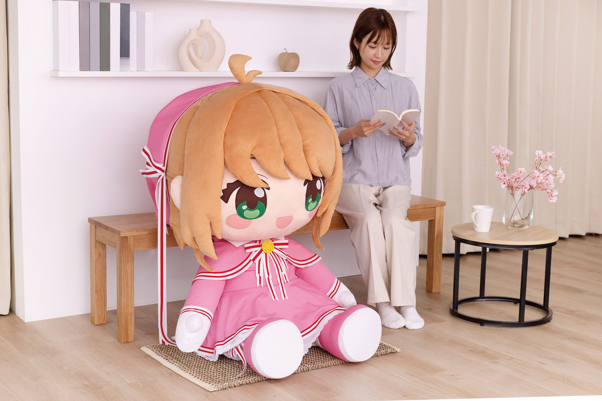 どきゅーと　カードキャプターさくら～クリアカード編～　超特大ぬいぐるみ　木之本桜